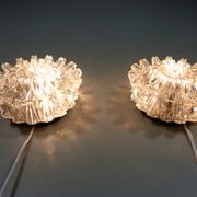 Set of 2 wall lamps by Glashütte Limburg Germany, 1960’s