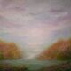Half-abstract, half-impressionist tableau, original signed with its certificate.