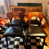 Set of 4 Scandinavian teak chairs
