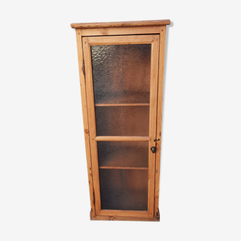 Armoire ou vitrine ancienne en pin