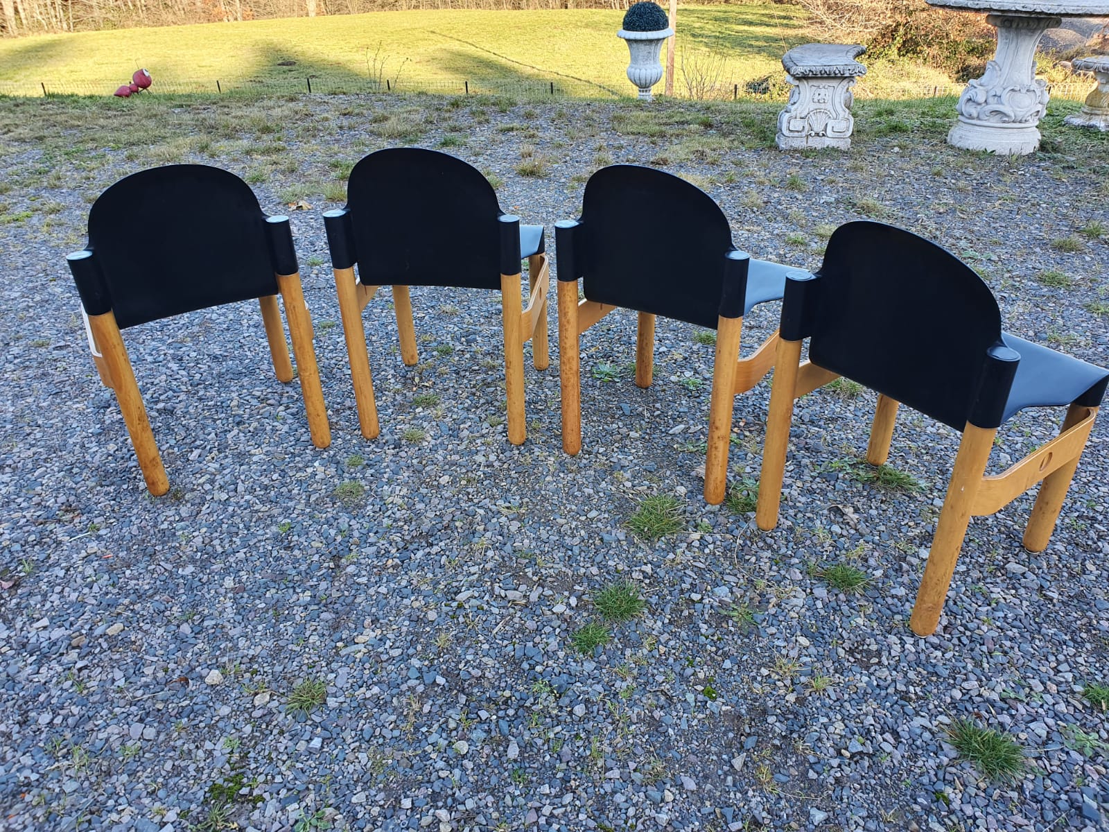 Set of 4 Flex chairs by Gerd Lange for Thonet 1977