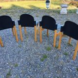 Set of 4 Flex chairs by Gerd Lange for Thonet 1977