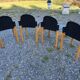Set of 4 Flex chairs by Gerd Lange for Thonet 1977