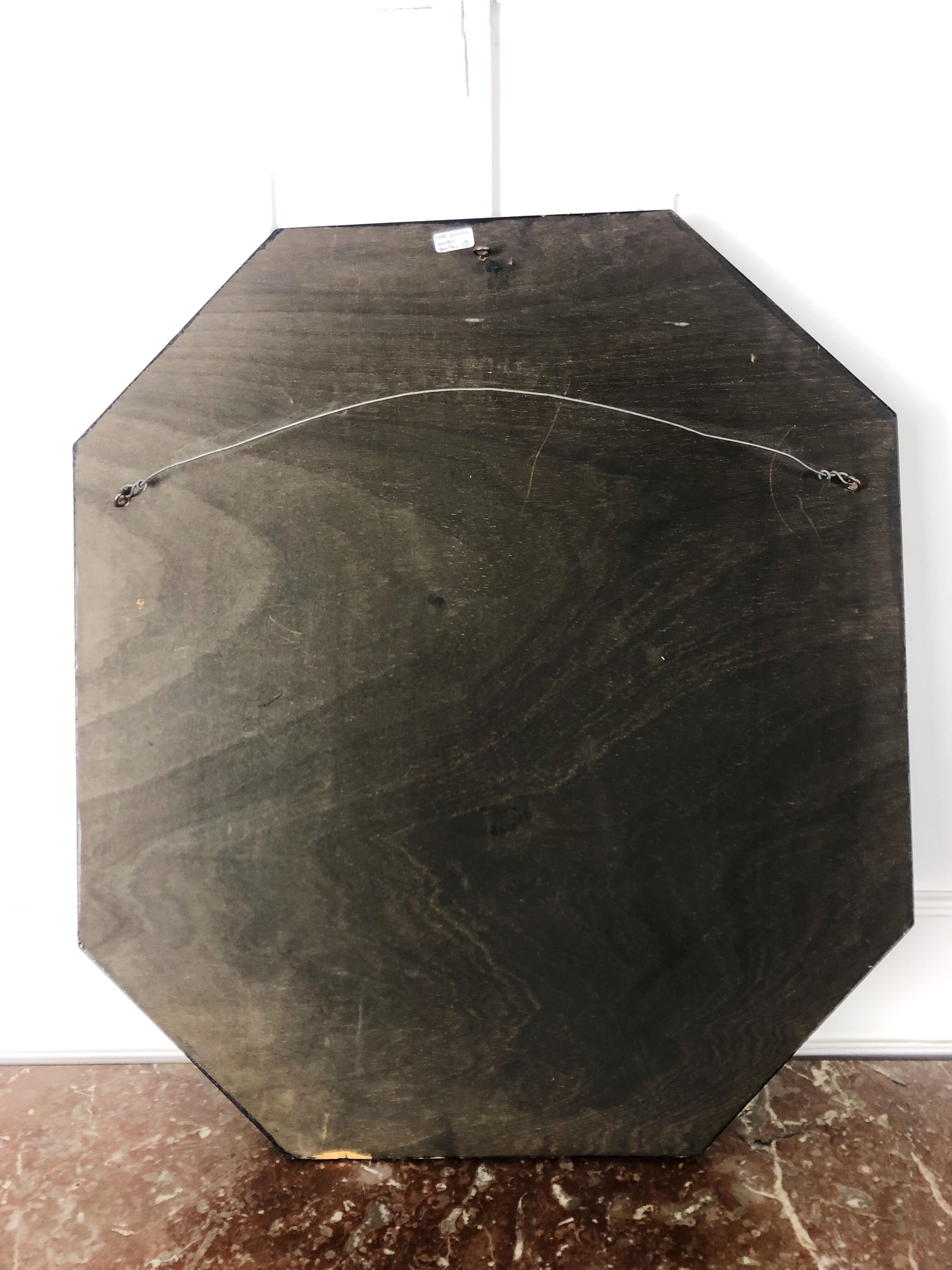 Venetian mirror to parecloses of the 1930s Murano glass 52 x 43 cm