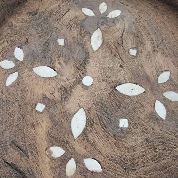 Ancien parat / plateau Indien en bois.