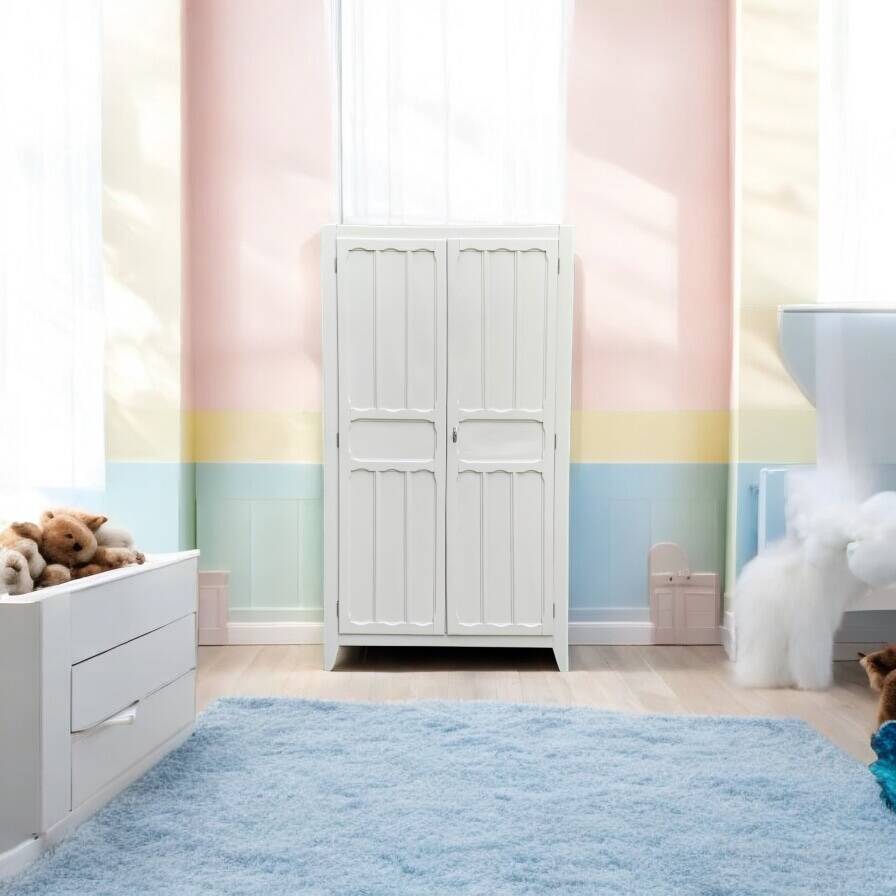 Antique Parisian paneled wardrobe, 1940