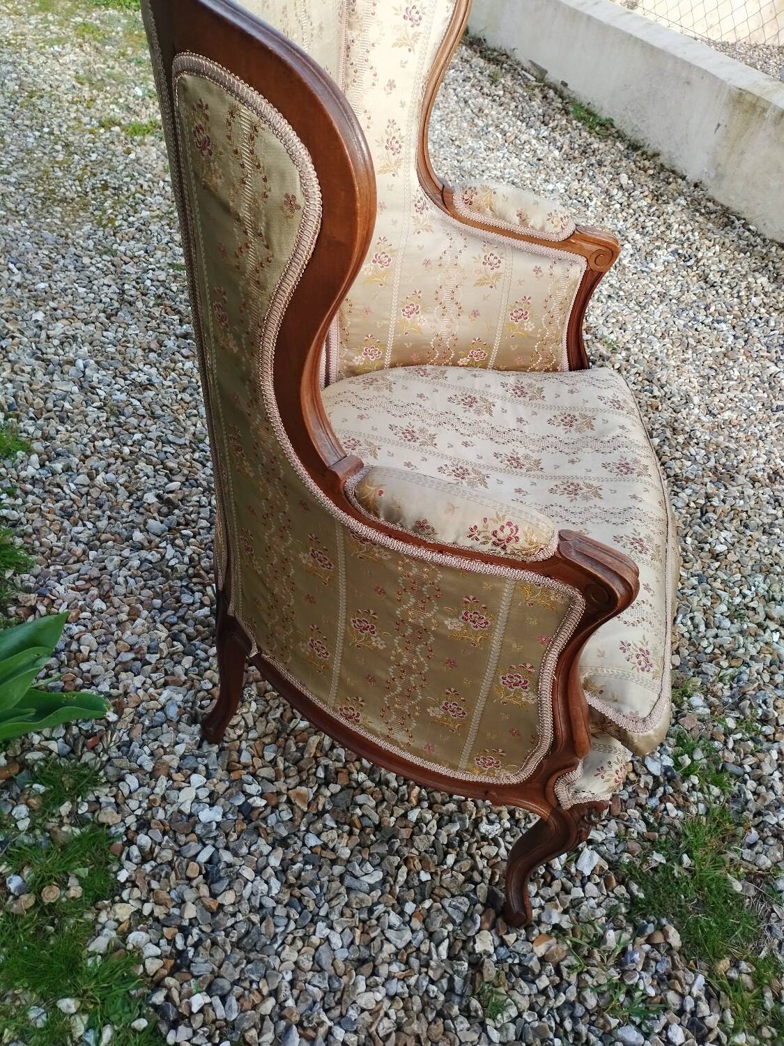 Paire de fauteuils anciens style louis xv