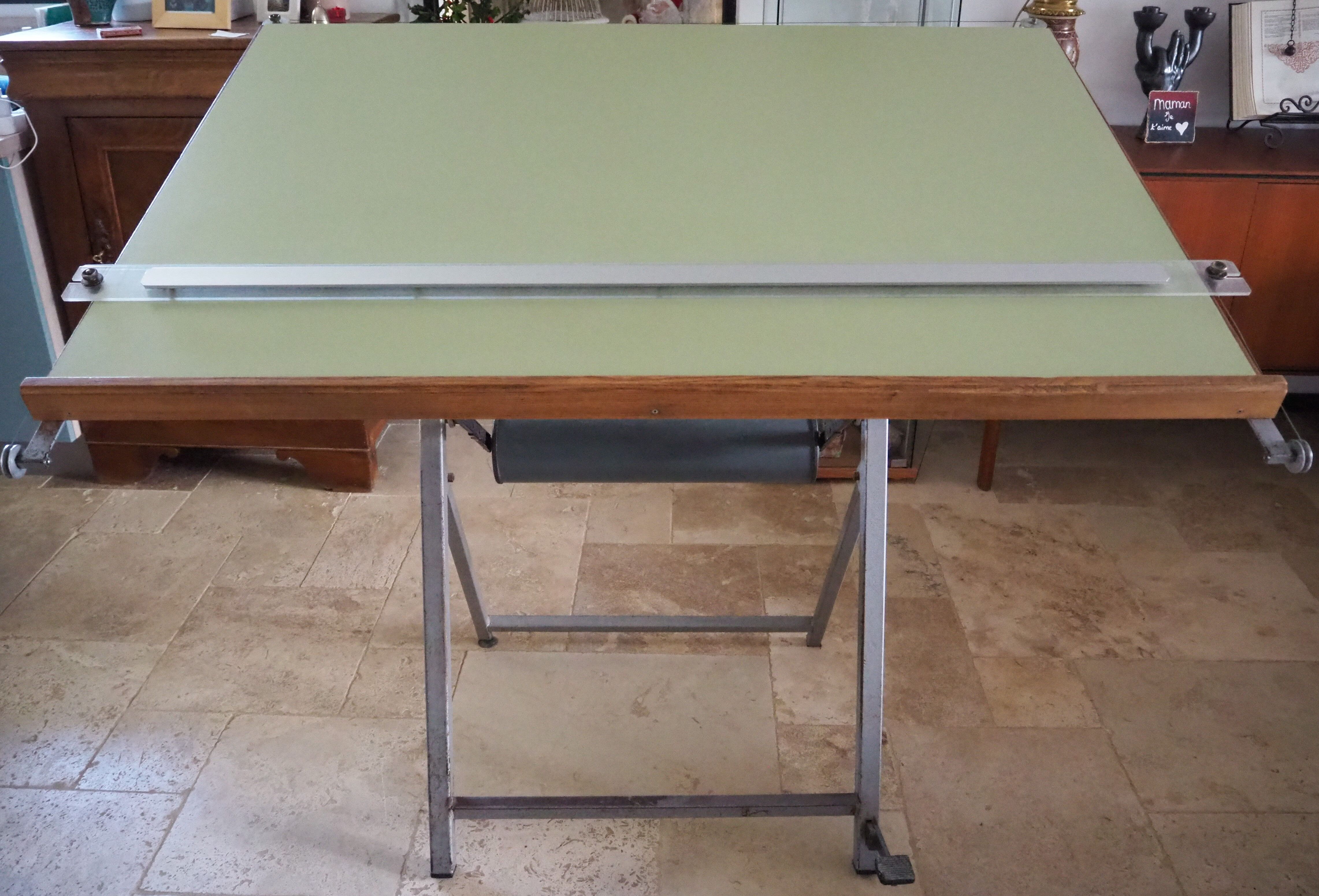 Table d’architecte à dessin avec règle | Selency