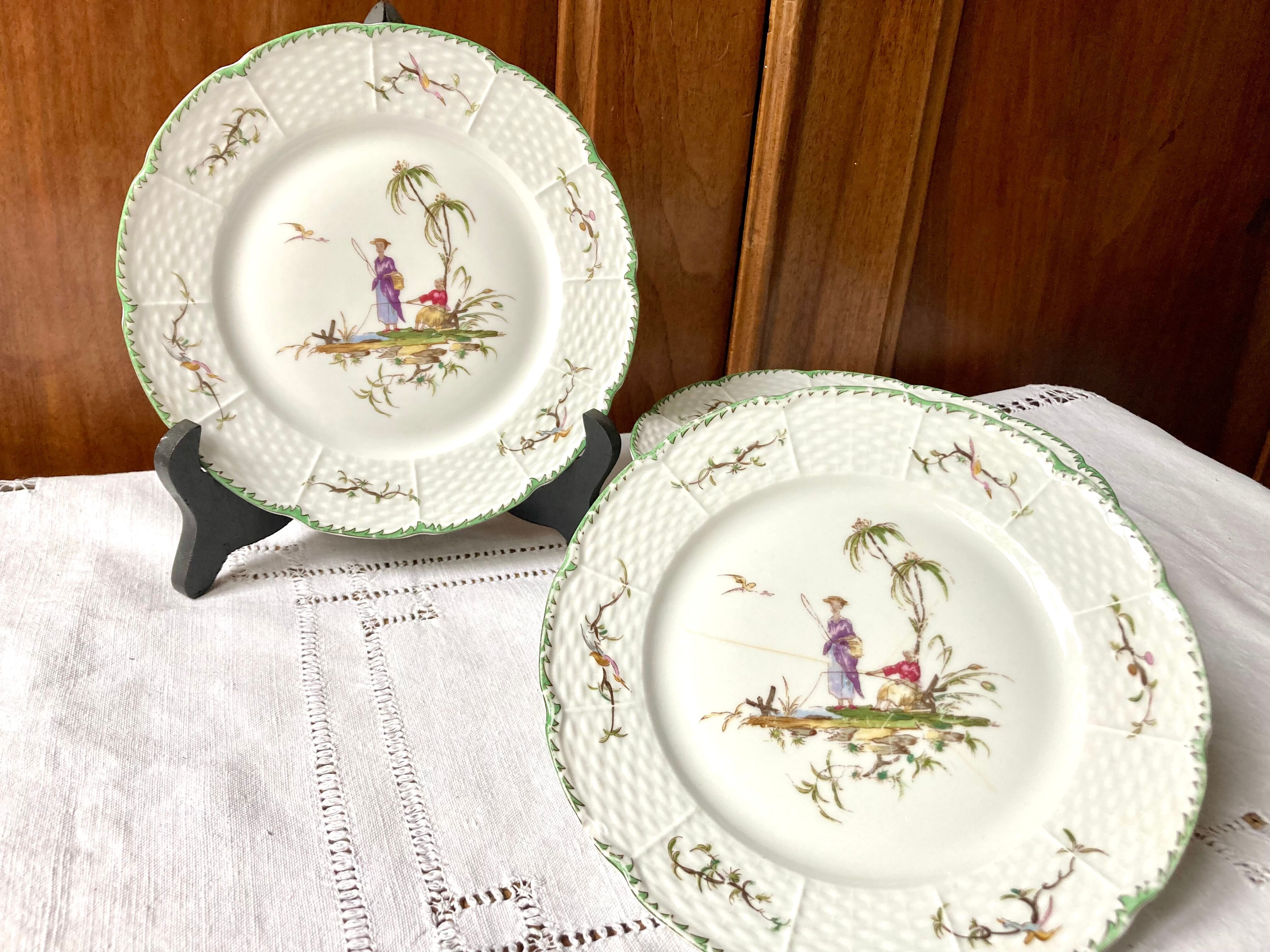 8 Raynaud porcelain dessert plates
