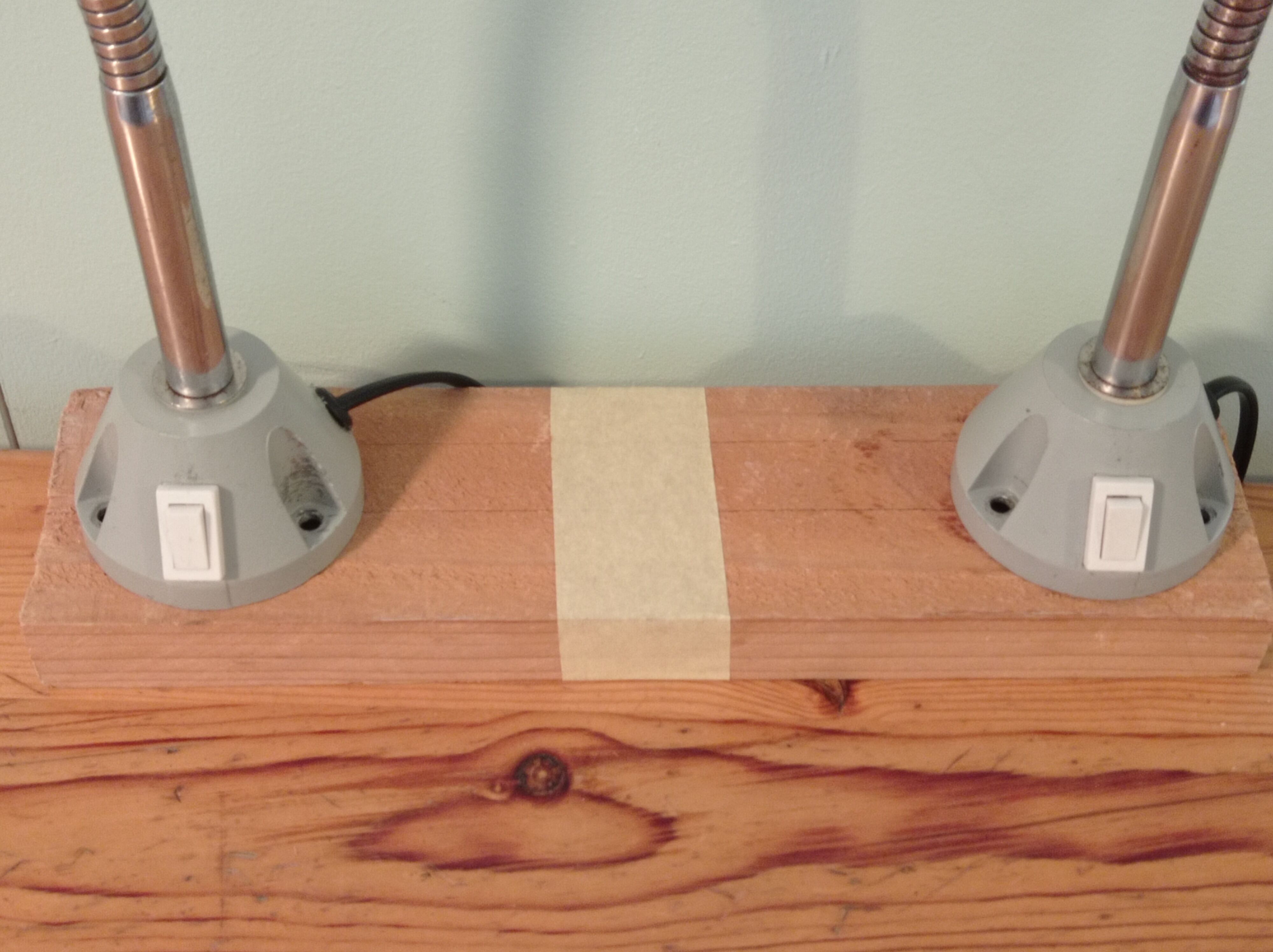 Pair of flexible industrial lamps