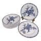 Set of 11 goldfinnets clairefontaine dessert plates