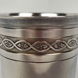 Timbale Christofle vintage silver metal, engraved Jean-Pierre, 1950