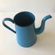 Blue enamel teapot
