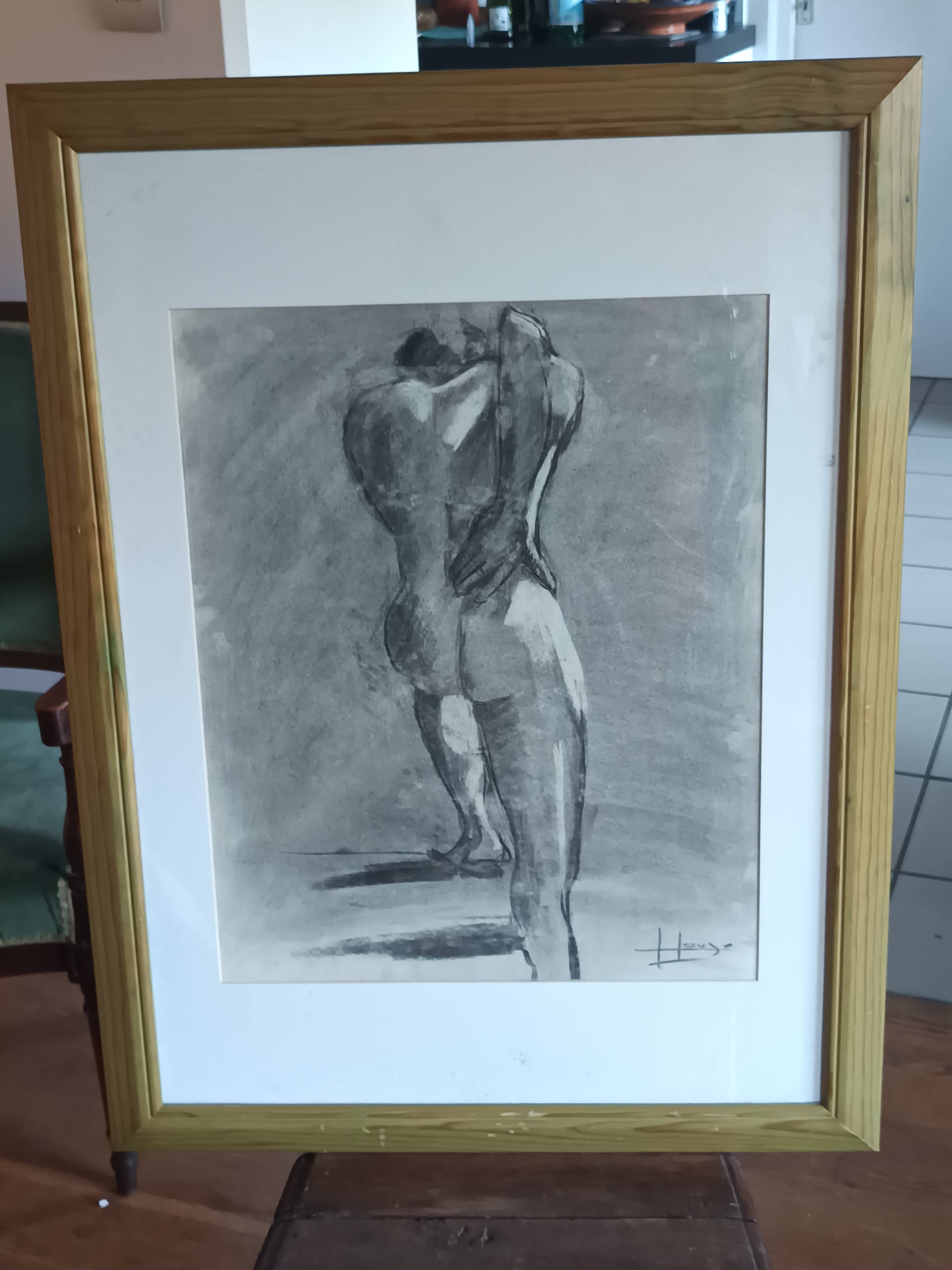 large painting signed Hélène Vogt (1902-1994)