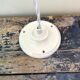 Vintage turquoise blue pendant lamp in electrified chiseled glass to nine
