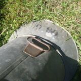 Old zinc child bathtub