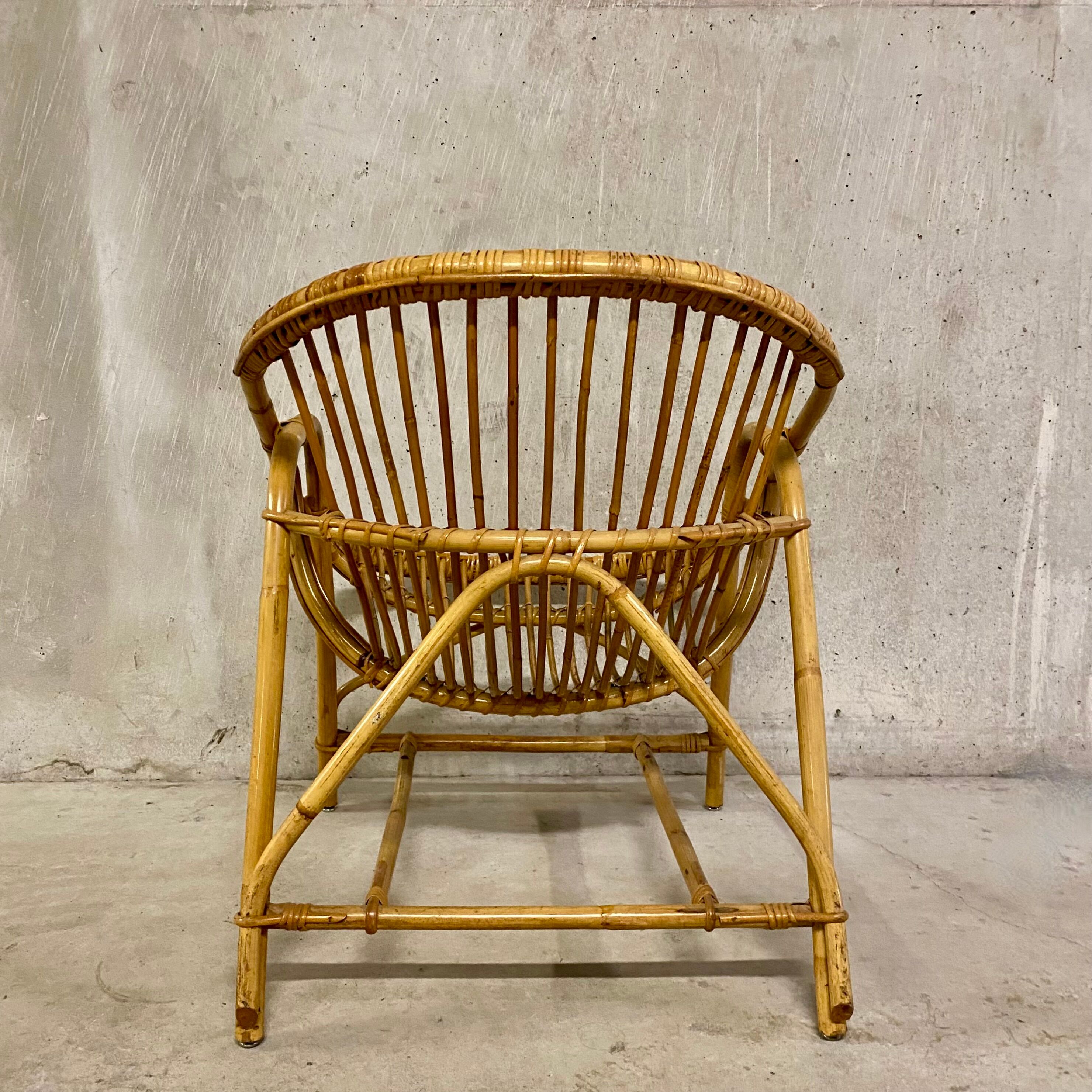 Rattan armchair