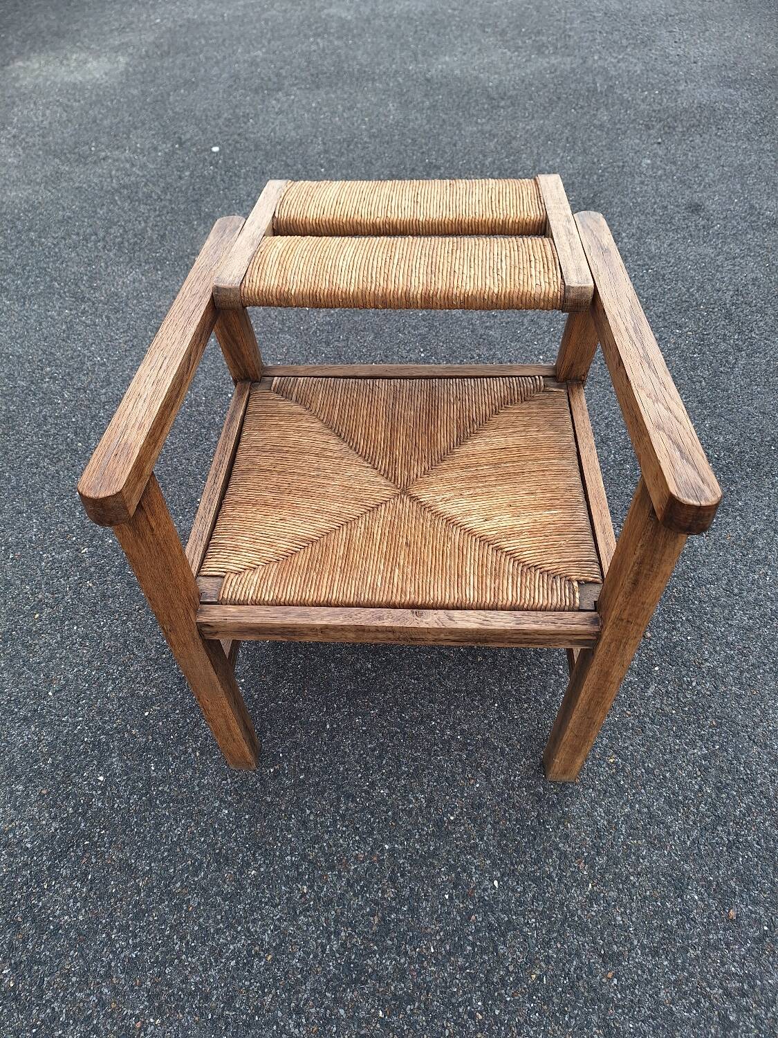 Vintage Brutalist Armchair