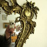 Louis XV style mirror, with bronze frame.