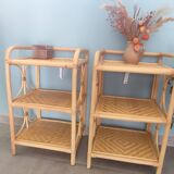 Rattan bedside