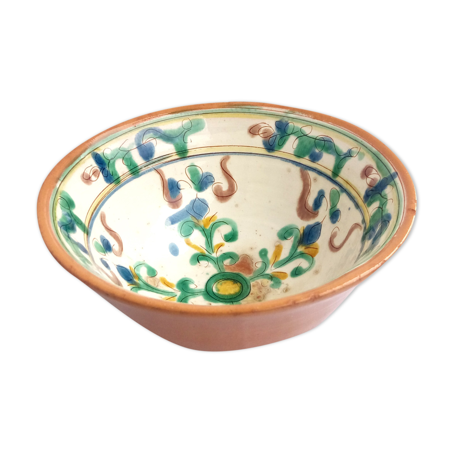 Xxl bowl with mediterranean motifs