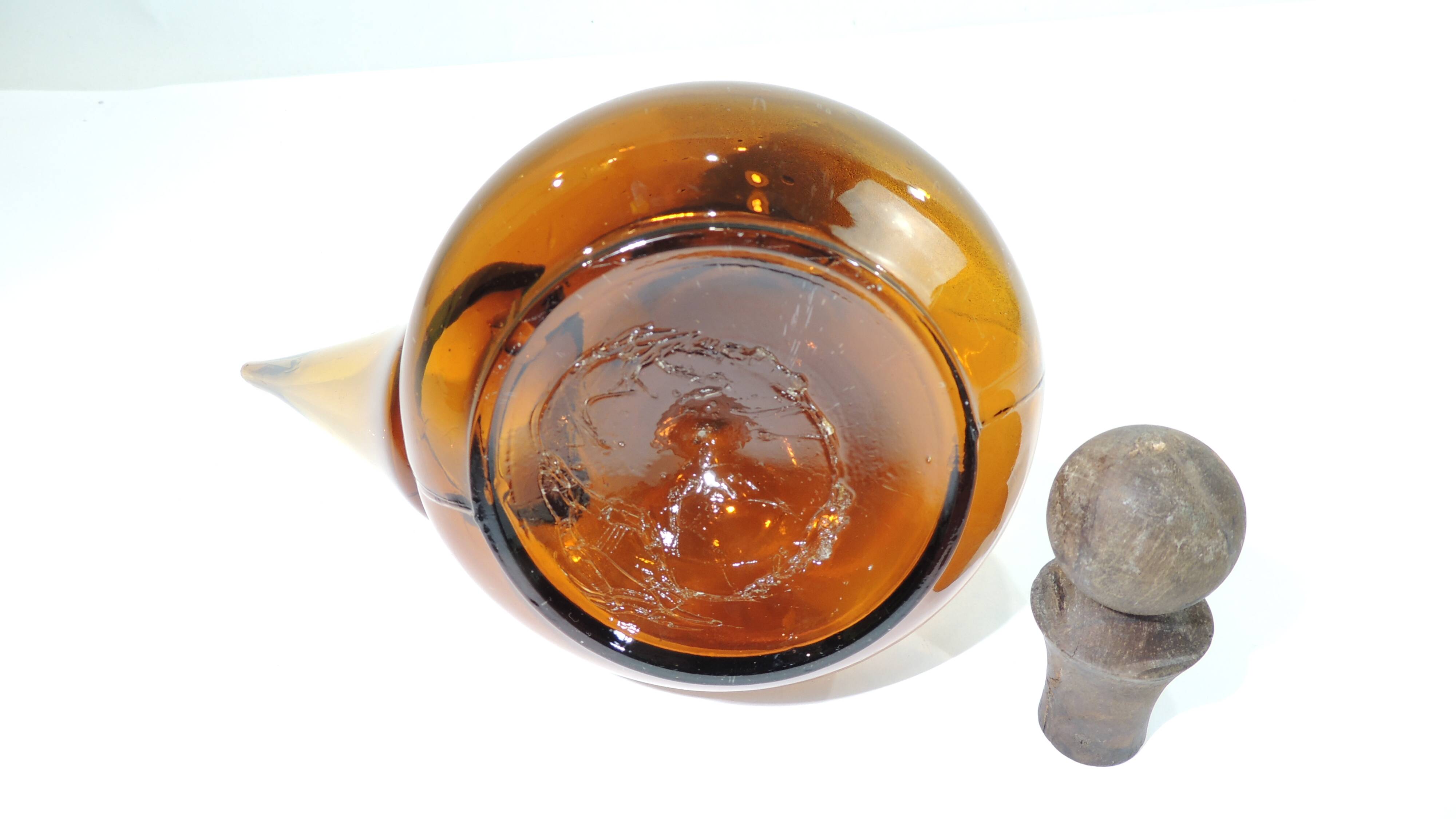 Porron verre soufflé/décanteur /carafe /pichet/vintage
