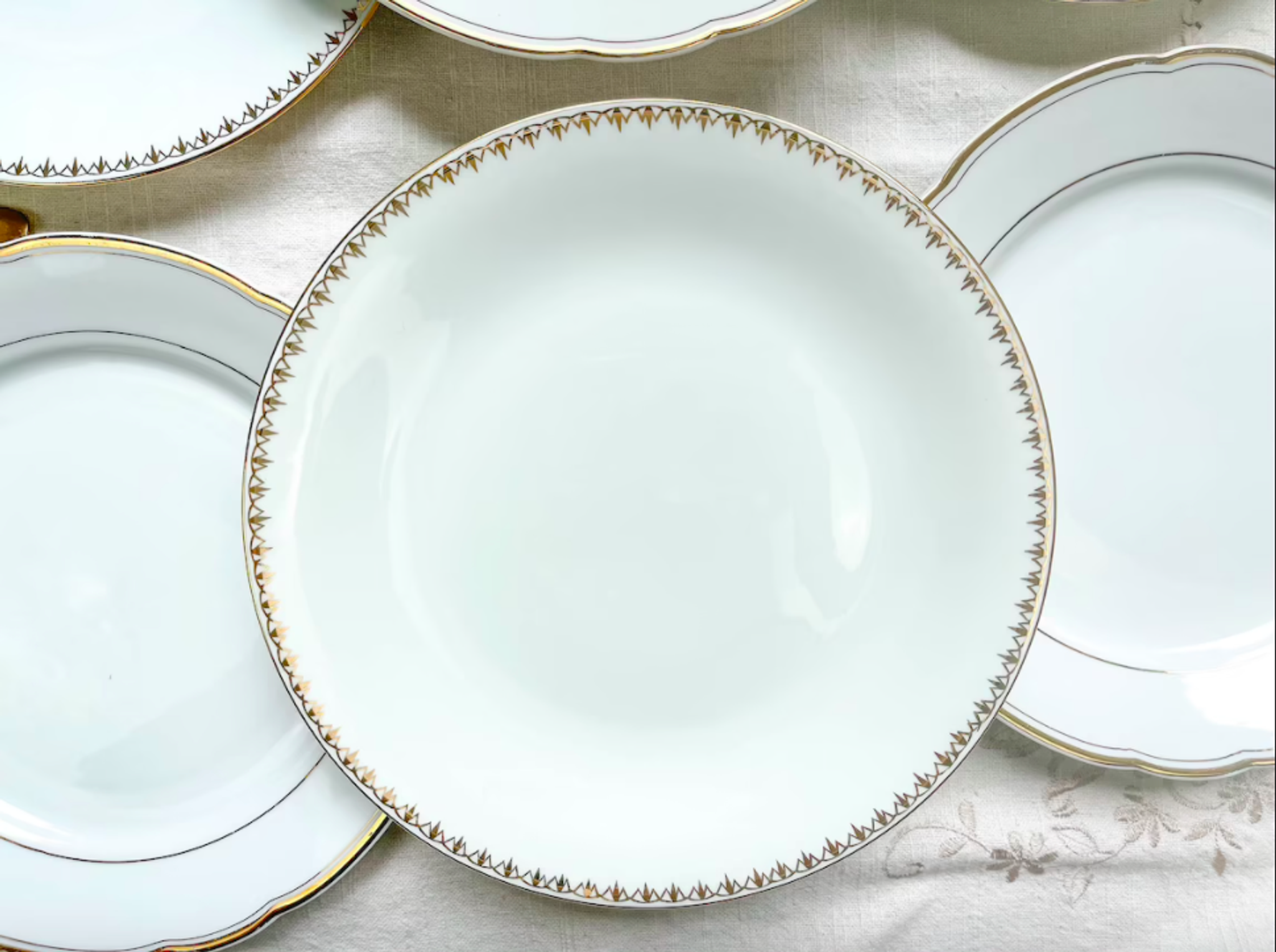 Service de table en porcelaine pour 6 personnes