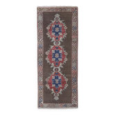 Vintage Turkish hallway rug 84x220 cm