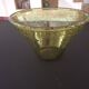 Large blown biot glass salad bowl