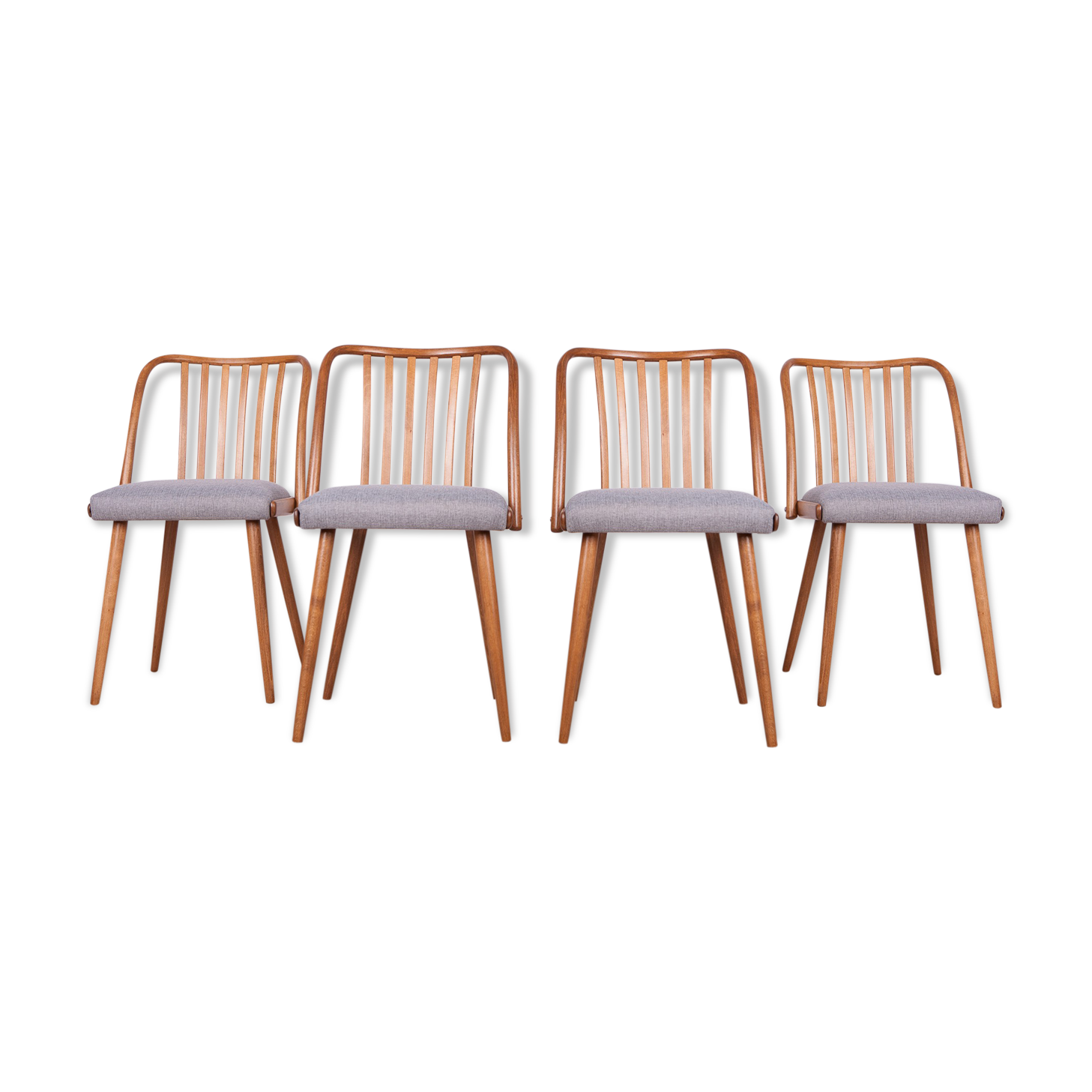 Set of 4 dining chairs by Antonin Suman for Ton, 1960s