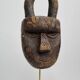 Toma passport mask, antique patinated wood, 16 cm, with stand