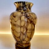 Vase in opaline glaze Art Deco Scailmont Glassworks Henri Heemskerk Belgium