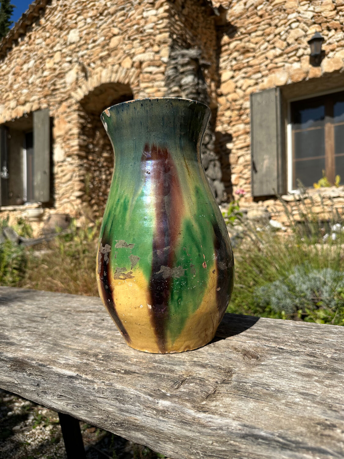 Clay pottery vase