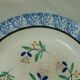 Fine earthenware plate of forges les eaux decorated with sponge end 19 th