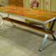 Vintage coffee table from the 1960s/70s with a tiled top.