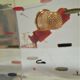 Paperweight sculpture block resin inclusions sewing design 70s