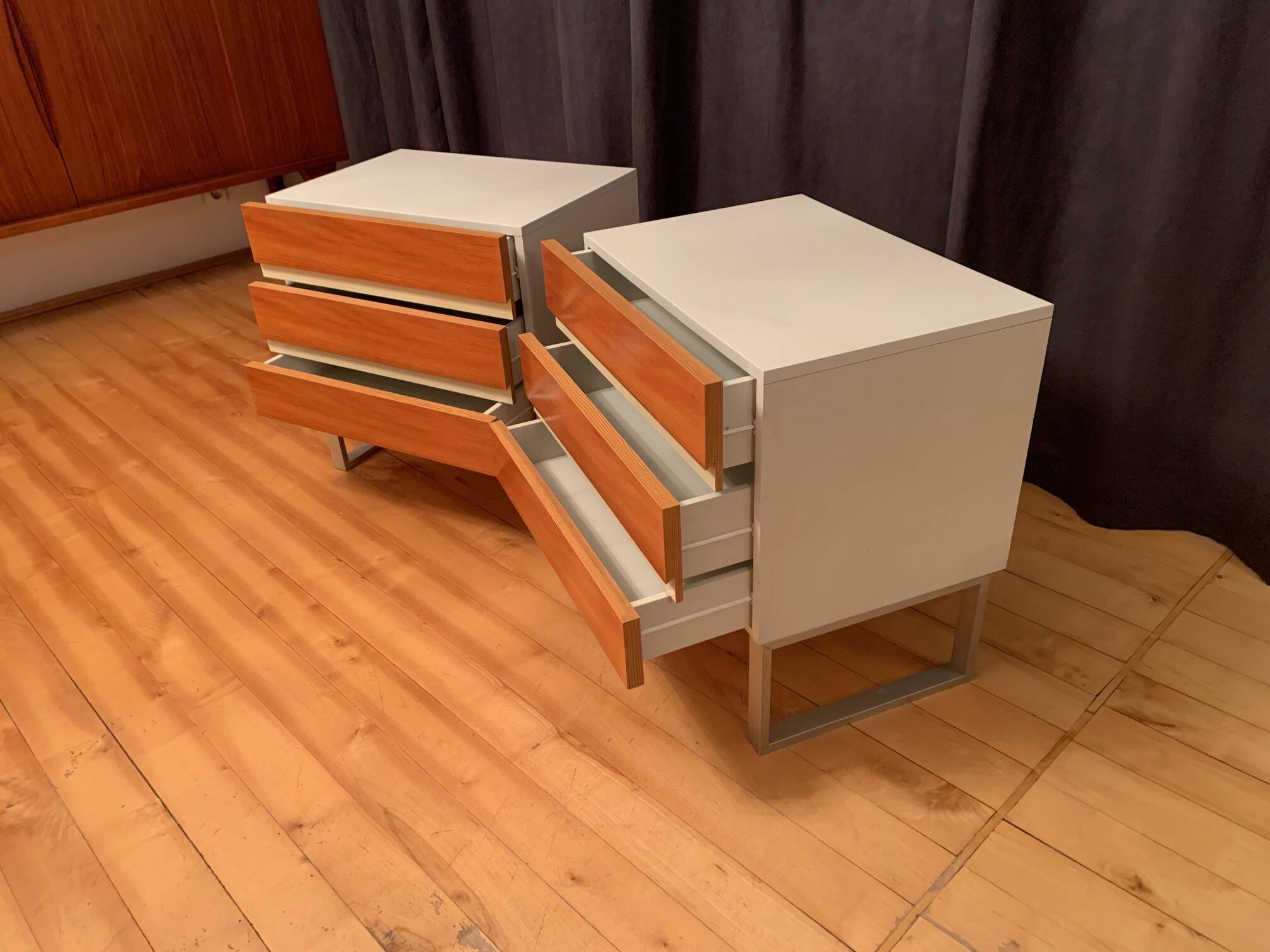 Set of two Interlübke chests of drawers, Germany, 1970s.