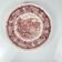Large round plate "Burgenland", Villeroy & Boch, red