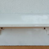 Earthenware shelf and enamelled cast iron