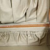 Set three vintage leather suitcases