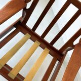 Vintage teak wooden armchair