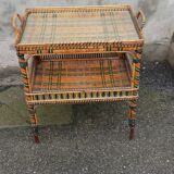 Vintage rattan service