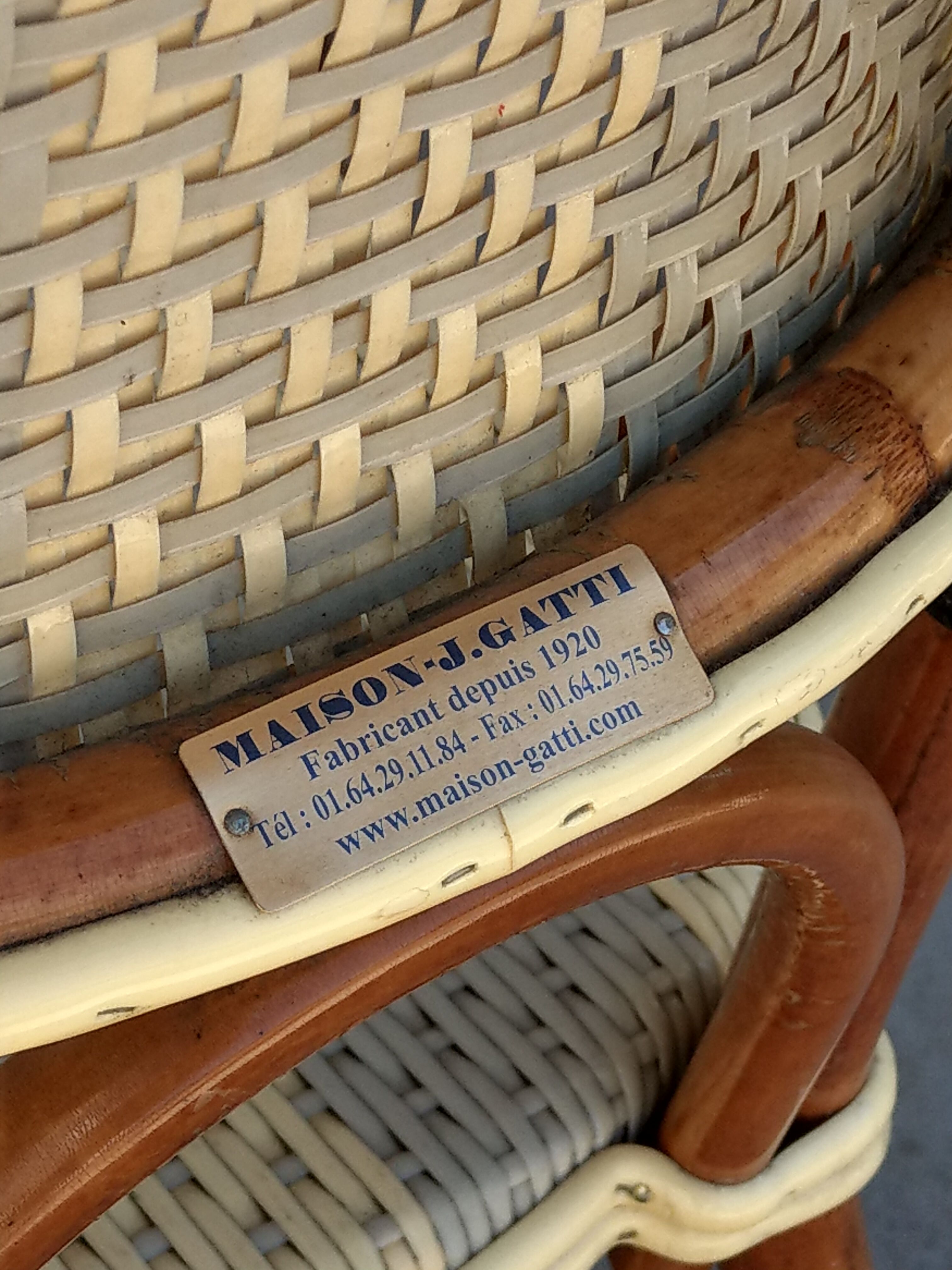 Paire de chaises de bistrot Maison Gatti Paris