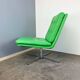 Swivel easy chair, chrome and faux leather, Vintage from the 70s