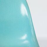 Turquoise Herman Miller Original Vintage Eames DSW Side Shell Chair