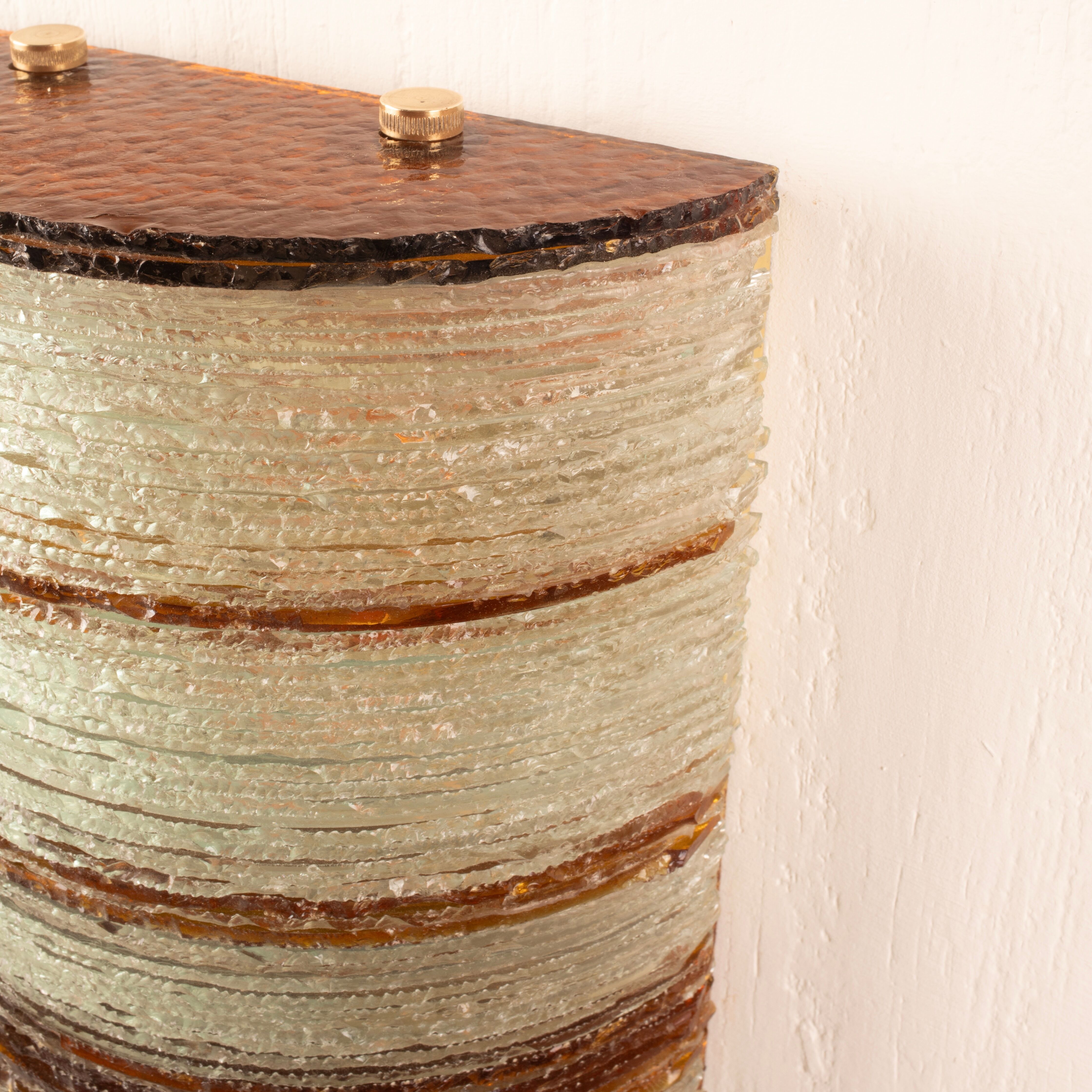 Glass Wall Lamp by Albano Poli for Poliarte – Big Version