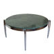 Spectacular coffee table made of marble and stainless steel