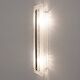 Pair of Art Deco Style Brass and Textured Murano Glass Sconces