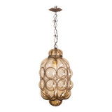 Wonderful Amber Vintage Venetian Lantern, Seguso Murano Glass, Italy, 1950s