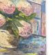 Huile sur toile nature morte aux fleurs signée A. bureau